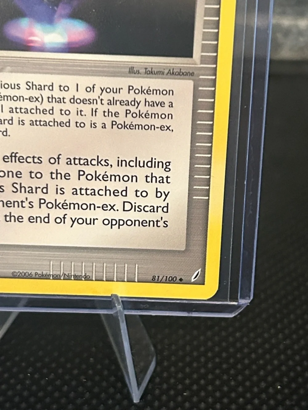 Pokemon Mysterious Shard 81/100 from Vintage EX Crystal Guardians‎ Set (2006)